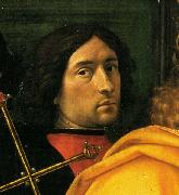 Domenico Ghirlandaio Supposed self portrait in Adoration of the Magi oil painting on canvas